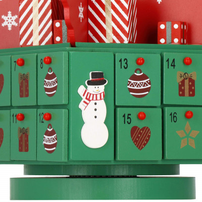 Adventný kalendár Stromček s priehradkami