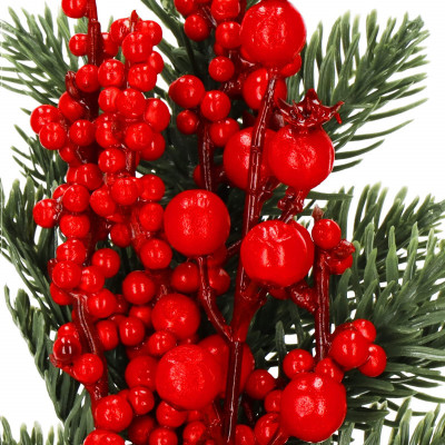 Vetvička s jarebinami a jabĺčkom 32 cm