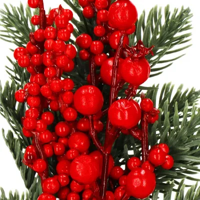 Vetvička s jarebinami a jabĺčkom 32 cm