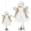 Vianočná ozdoba - Anjelik v klobúku 14 cm