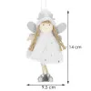 Vianočná ozdoba - Anjelik v klobúku 14 cm