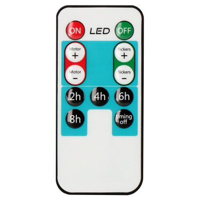 Laserový projektor 20 motívov, ovládač, časovač, IP44