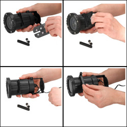 Laserový projektor 20 motívov, ovládač, časovač, IP44