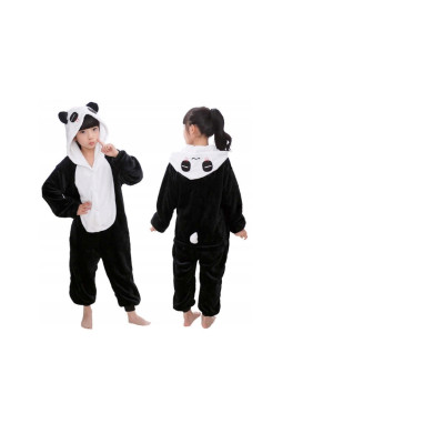 Pyžamo Kigurumi Panda čierno-biele, veľ. 125-140 cm SPRINGOS