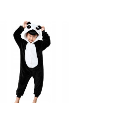 Pyžamo Kigurumi Panda čierno-biele, veľ. 125-140 cm SPRINGOS