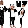 Pyžamo Kigurumi Panda čierno-biele, veľ. 125-140 cm SPRINGOS