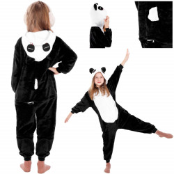Pyžamo Kigurumi Panda čierno-biele, veľ. 125-140 cm SPRINGOS