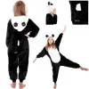 Pyžamo Kigurumi Panda čierno-biele, veľ. 125-140 cm SPRINGOS