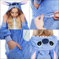 Pyžamo Kigurumi Sticth modré, veľ. S SPRINGOS