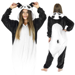 Pyžamo Kigurumi Panda čierno-biele, veľ. M SPRINGOS