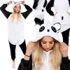 Pyžamo Kigurumi Panda čierno-biele, veľ. M SPRINGOS