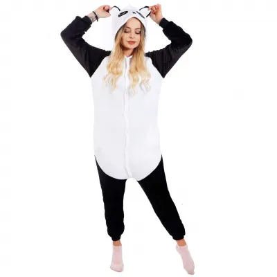 Pyžamo Kigurumi Panda čierno-biele, veľ. M SPRINGOS