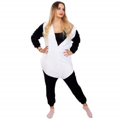Pyžamo Kigurumi Panda čierno-biele, veľ. M SPRINGOS