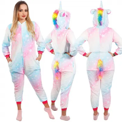 Pyžamo Kigurumi Jednorožec farebné, veľ. S PRINGOS