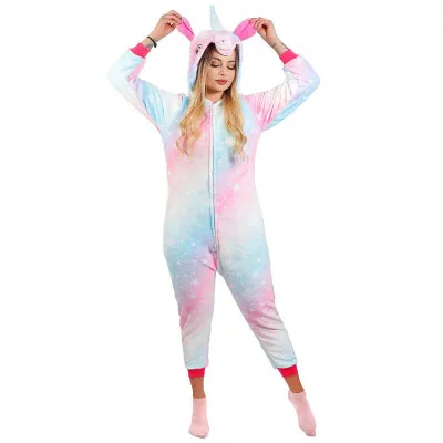 Pyžamo Kigurumi Jednorožec farebné, veľ. S PRINGOS