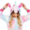 Pyžamo Kigurumi Jednorožec farebné, veľ. S PRINGOS