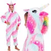 Pyžamo Kigurumi Jednorožec ružovo-biele, veľ. 130-140 cm SPRINGOS