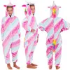 Pyžamo Kigurumi Jednorožec ružovo-biele, veľ. 130-140 cm SPRINGOS