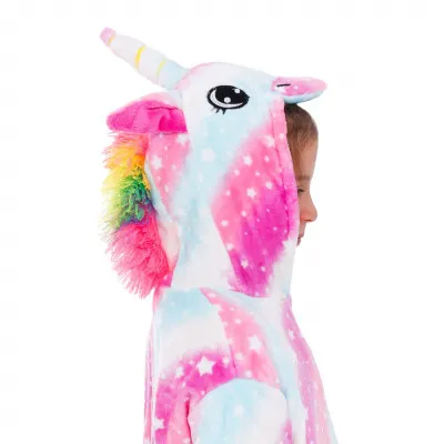 Pyžamo Kigurumi Jednorožec ružovo-biele, veľ. 130-140 cm SPRINGOS