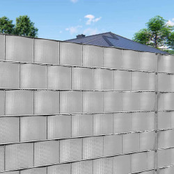 Tieniaca plotová páska 19cm x 35m, svetlo šedá SPRINGOS FN0002