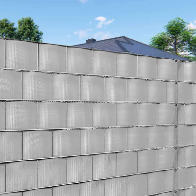 Tieniaca plotová páska 19cm x 35m, svetlo šedá SPRINGOS FN0002