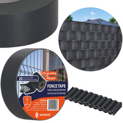 Tieniaca plotová páska 4,75 cm x 35m, antracitová SPRINGOS FN0003