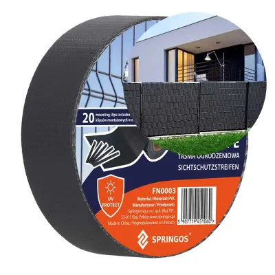 Tieniaca plotová páska 4,75 cm x 35m, antracitová SPRINGOS FN0003