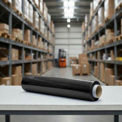 Strečová fólia 500mm 23my 1,5kg čierna nepriehľadná