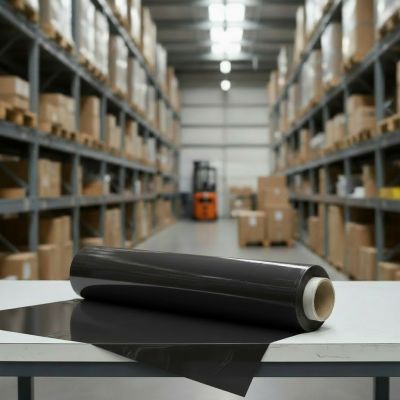 Strečová fólia 500mm 23my 1,5kg čierna nepriehľadná