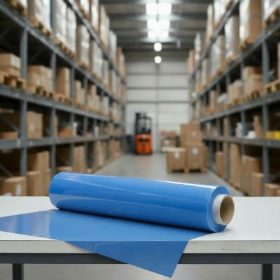 Strečová fólia 500mm 23my 1,5kg modrá nepriehľadná