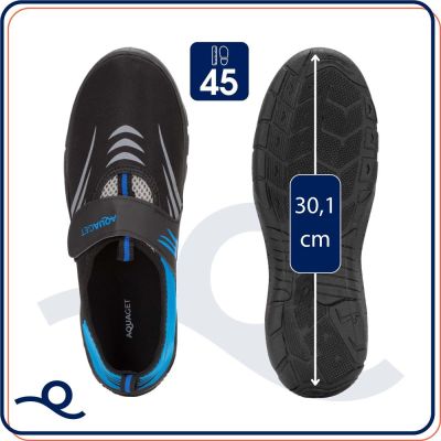 Topánky do vody pánske neoprénové veľ. 45 AQUAGET AQ0078 čierne