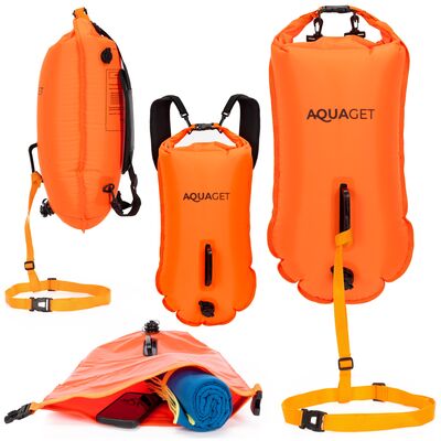 Plavecká bójka 35 l AQUAGET AQ0037 oranžová