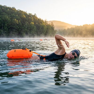 Plavecká bójka 35 l AQUAGET AQ0037 oranžová
