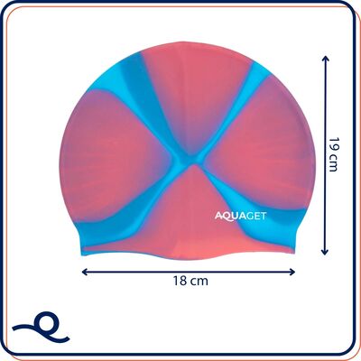 Plavecká čiapka silikónová unisex AQUAGET AQ0034 ružová