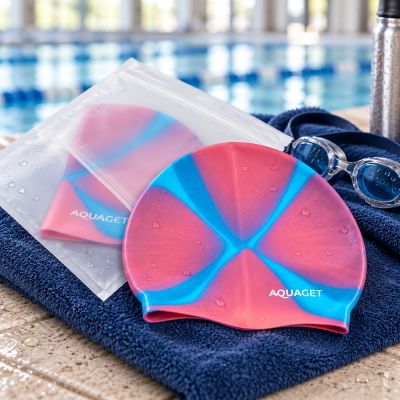 Plavecká čiapka silikónová unisex AQUAGET AQ0034 ružová
