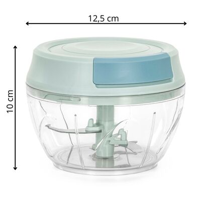 Ručný sekáčik na zeleninu 500 ml 3 nože SPRINGOS KI0229 zelený