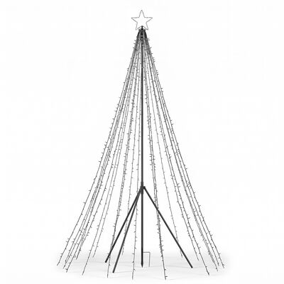Svietiaci vianočný stromček 4 m 2000 LED IP44 SPRINGOS CL4164 teplá biela
