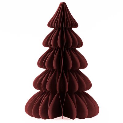 Vianočný stromček 3D papierový 30 cm SPRINGOS CA1635 vínový