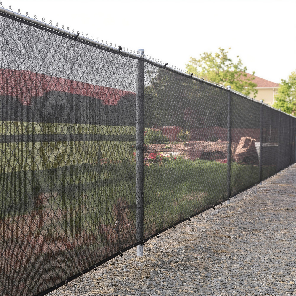 Tieniaca tkanina na plot 150cm x 50m 62% zatienenie SPRINGOS SN0071 svetlo grafitová