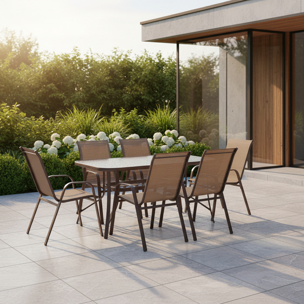Záhradný stôl 120x70, hnedý SPRINGOS TOSCANA GF0076