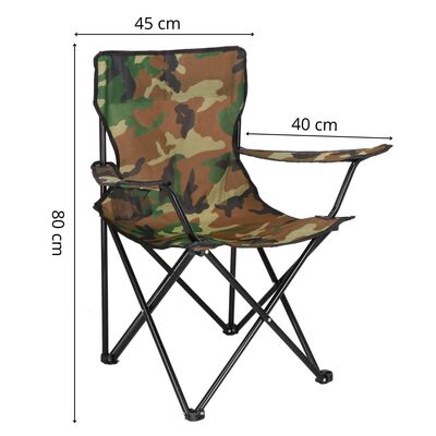 Kempingové kreslo SPRINGOS PYRENA CS0110 khaki