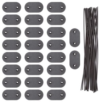 Montážna sada pre pvc zásteny 26ks SPRINGOS GA0236 sivá