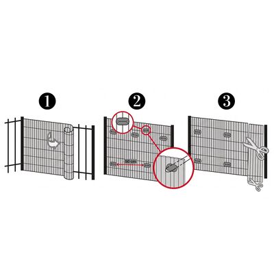 Montážna sada pre pvc zásteny 26ks SPRINGOS GA0237 hnedá