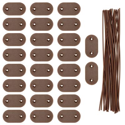 Montážna sada pre pvc zásteny 26ks SPRINGOS GA0237 hnedá