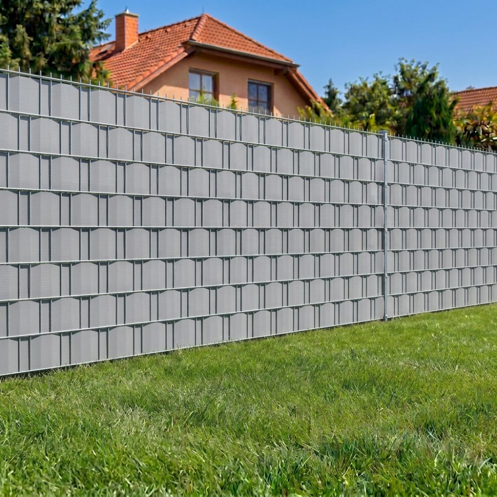 Plotová páska 19cm x 50m + spony SPRINGOS FN0010 svetlo šedá