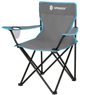 Turistická sada kempingový stolík + stolička SPRINGOS CS0165 sivá