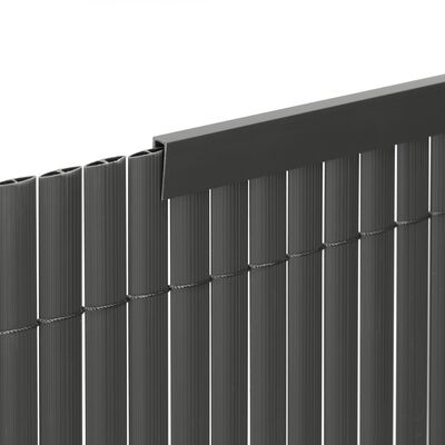 Ukončovací profil pre PVC zásteny 1m SPRINGOS GA0250 sivý