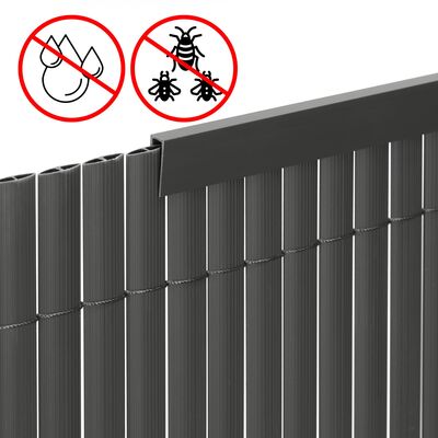 Ukončovací profil pre PVC zásteny 1m SPRINGOS GA0250 sivý