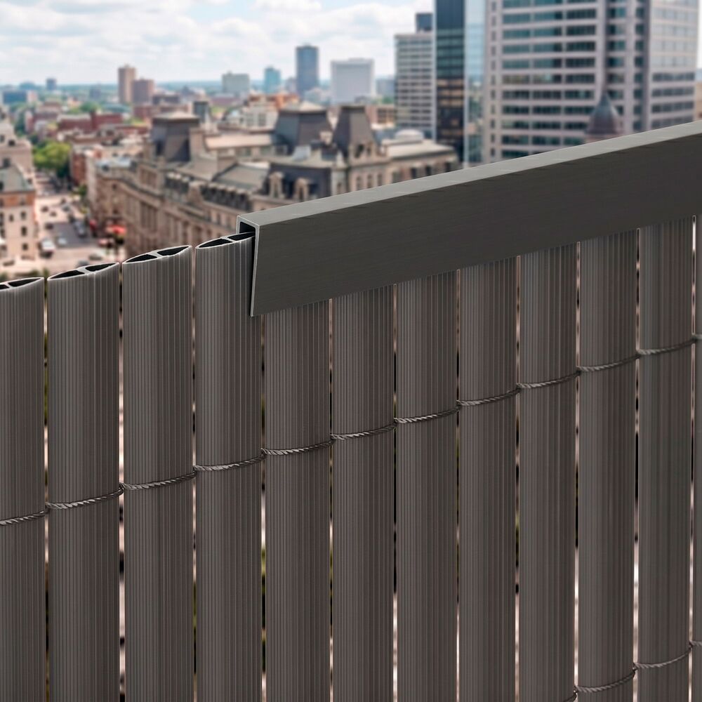 Ukončovací profil pre PVC zásteny 1m SPRINGOS GA0250 sivý