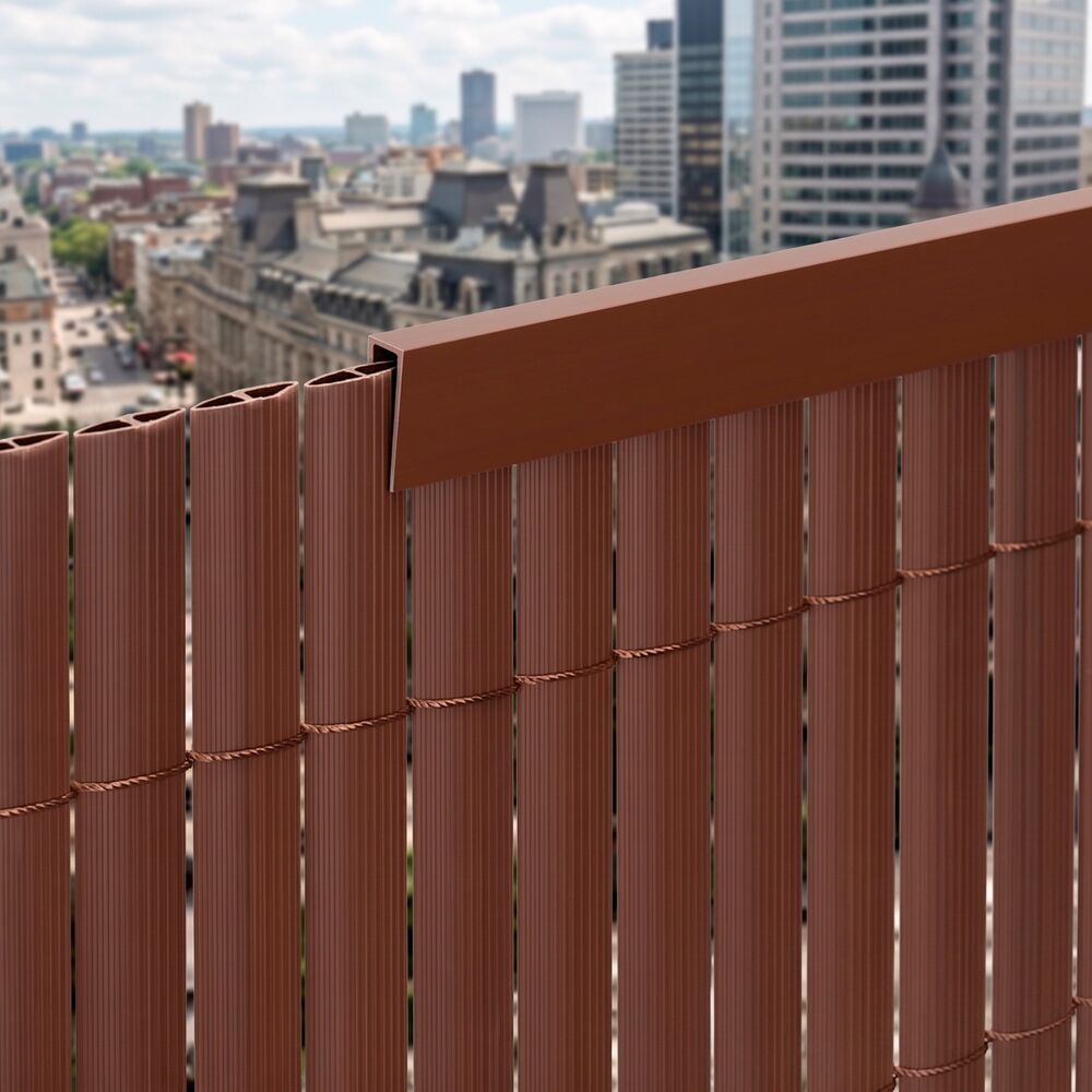 Ukončovací profil pre PVC zásteny 1m SPRINGOS GA0251 hnedý